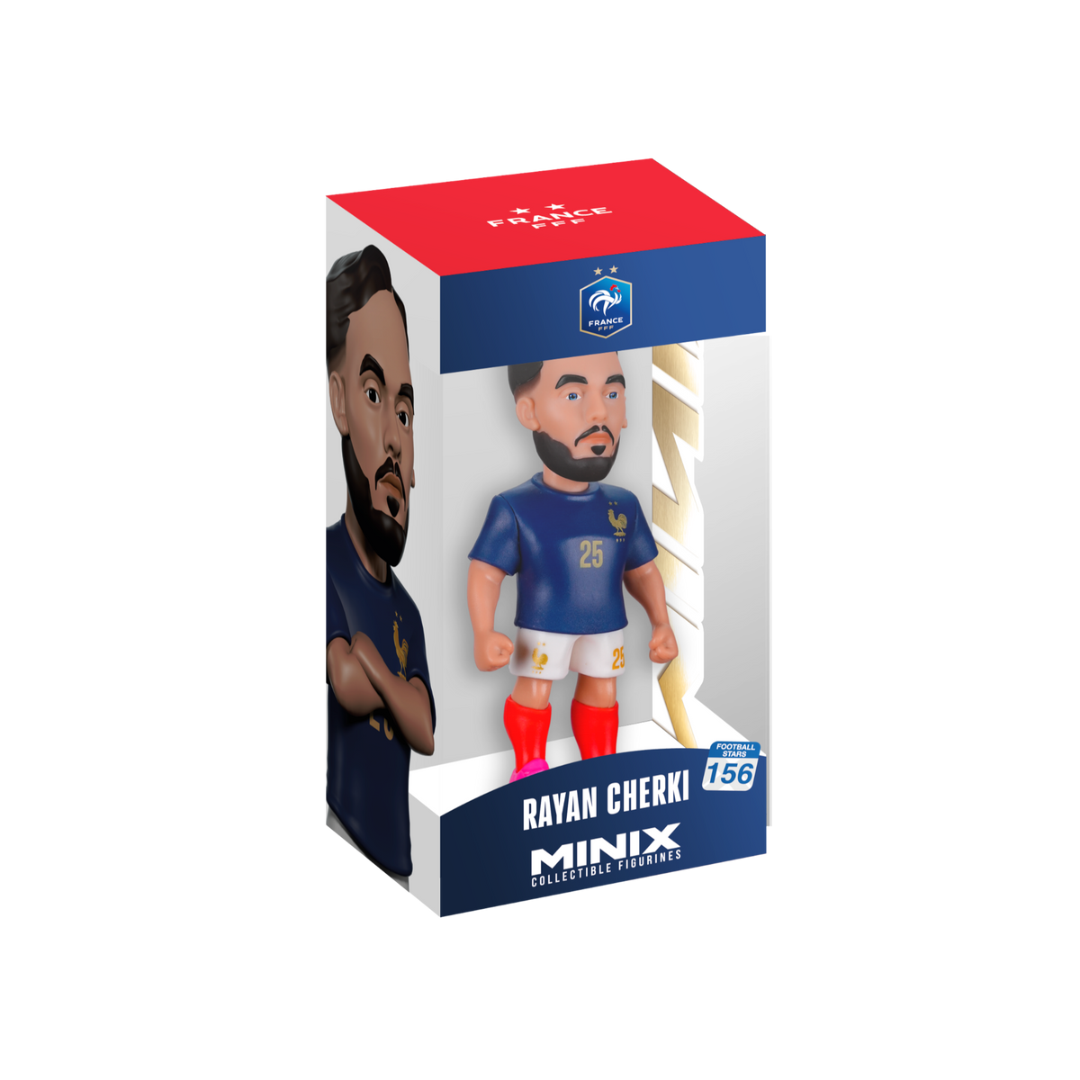 Minix Rayan Cherki 12cm figurine in France national team kit collectible model