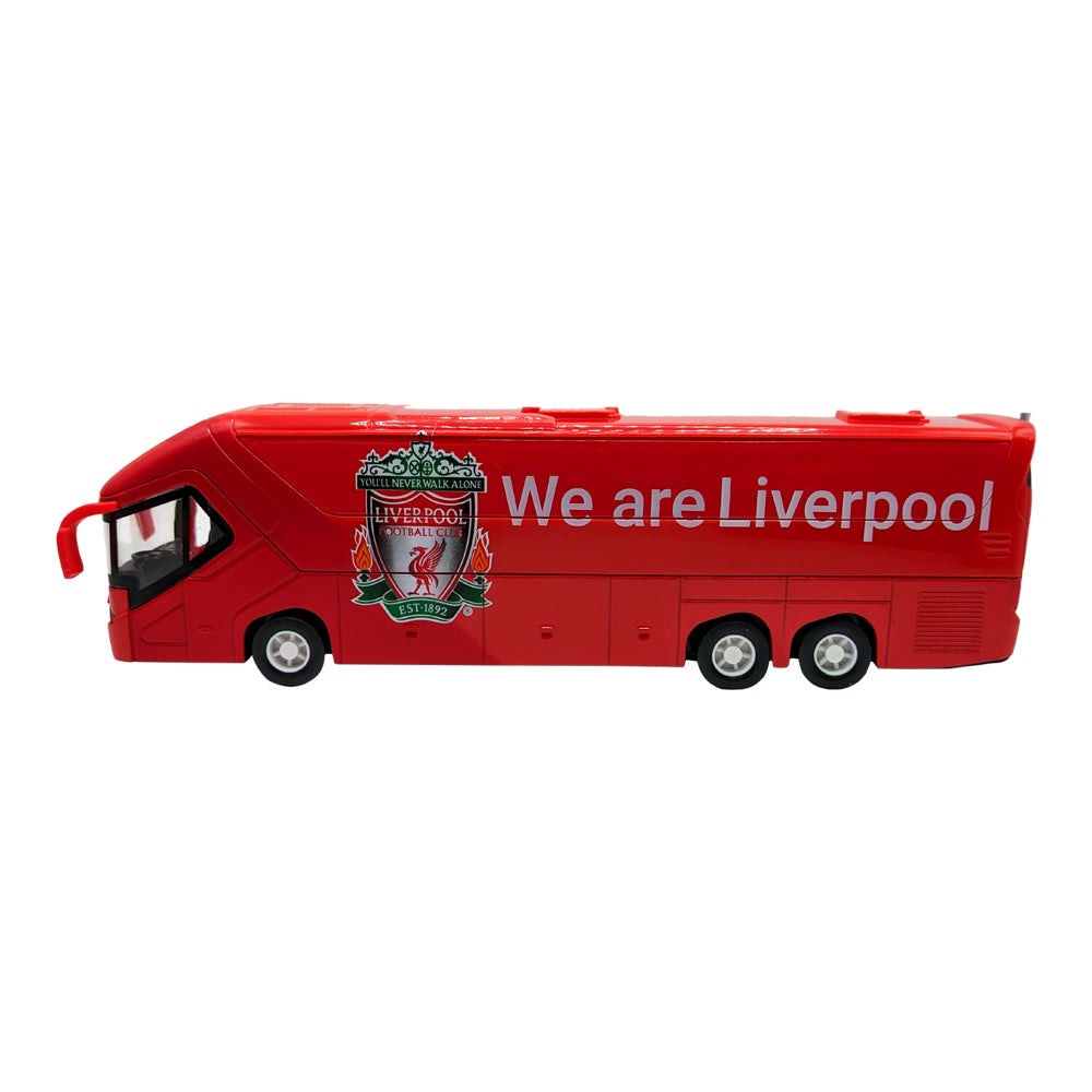 Official Collectible Miniature Team Bus with detailed design for soccer fans.