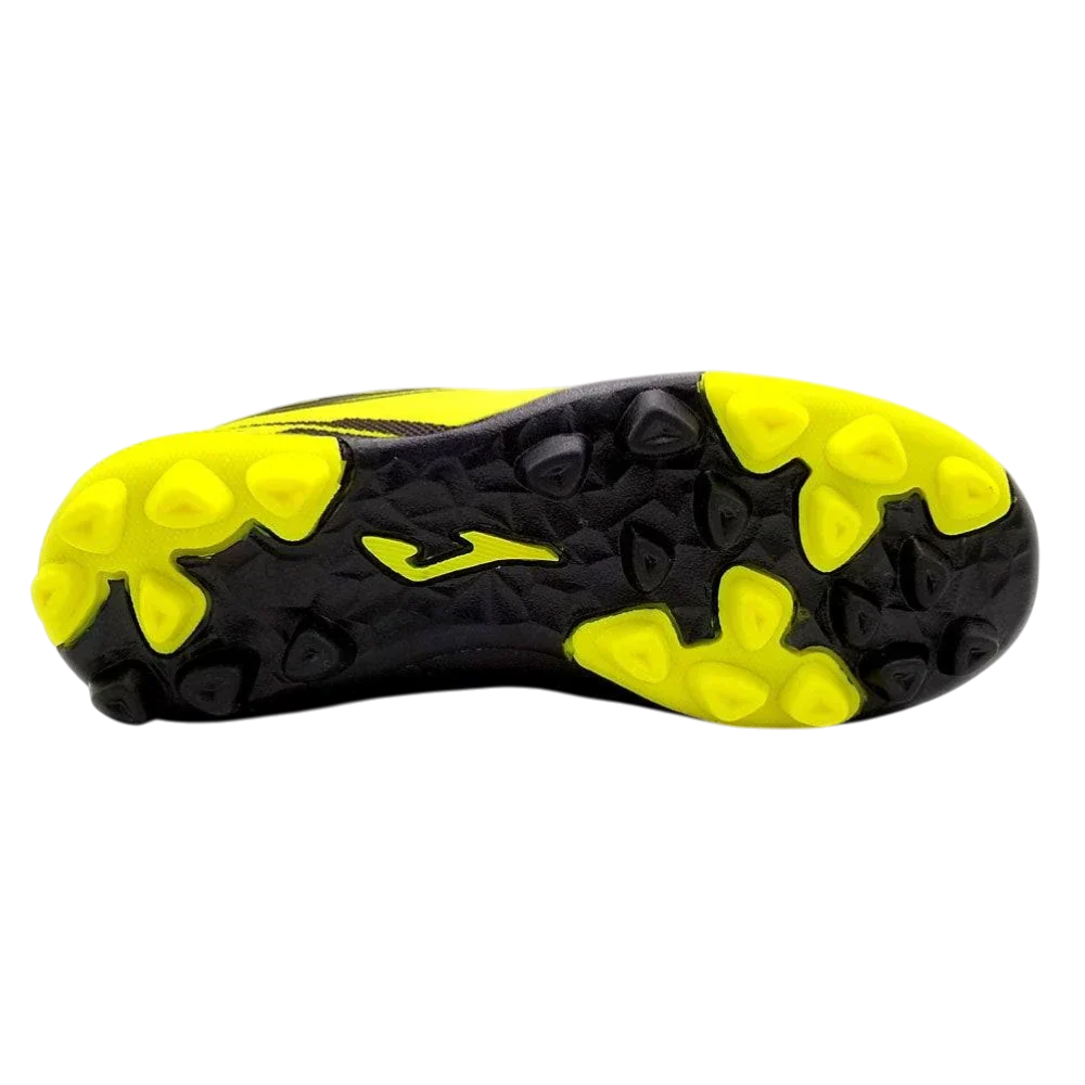 Joma Toledo junior molded soccer shoes with synthetic Fibertec upper and durable rubber outsole for youth players