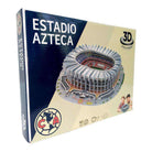 Azteca Soccer Stadium 3D puzzle in a navy and cream box, featuring a detailed stadium model and Club América crest
