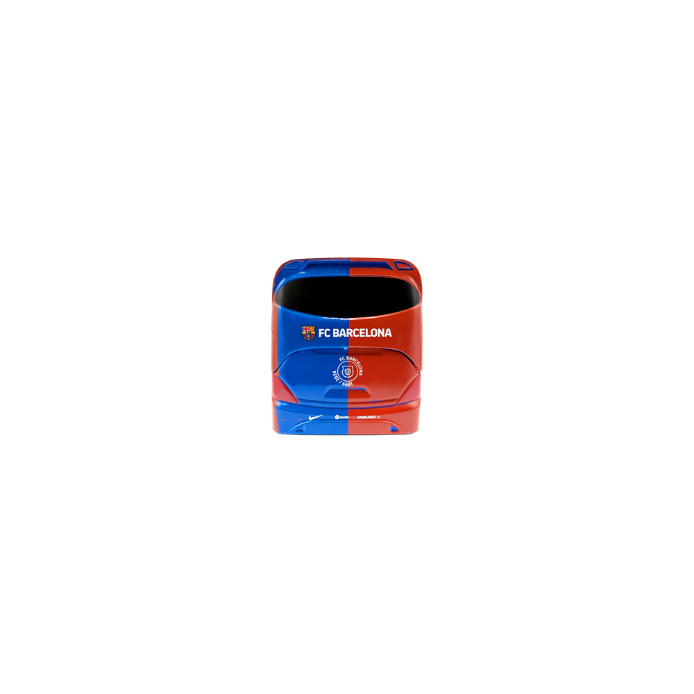 FC Barcelona Mini Team Bus miniature in blue and red with club crest and branding on the rear
