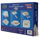 Florida Gators Ben Hill Griffin Stadium 3D puzzle box back with assembly stages