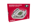Georgia Bulldogs Sanford Stadium 3D puzzle replica with detailed team colors and field graphics
