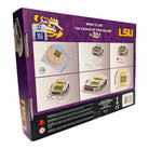 3D puzzle replica of LSU Tiger Stadium in purple and gold colors