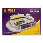 LSU Tiger Stadium 3D replica puzzle showing detailed model of the official LSU football stadium in purple and gold colors