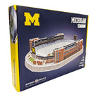 3D puzzle of Michigan Wolverines Michigan Stadium with maize and blue details and brick exterior