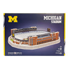 3D puzzle of Michigan Wolverines Michigan Stadium with maize-and-blue details