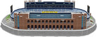 Michigan Wolverines 3D puzzle of Michigan Stadium with maize and blue details, 106 pieces, no glue or tools needed