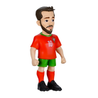 Minix Bernardo Silva figurine in a red Portugal number 10 shirt, green shorts, red socks and black boots
