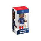Minix Bradley Barcola collectible figurine in a blue France number 20 jersey, white shorts and red socks, displayed in box