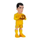 Minix Croatia 5-Pack football figurine in a yellow goalkeeper kit holding a gold ball, with black hair