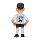 Minix Enzo Fernández figurine in Argentina's white and sky-blue striped jersey, showing Fernández and number 24 on the back