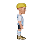 Minix Franco Mastantuono Argentina figurine in a light blue and white striped football kit, black shorts and gold boots