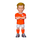 Minix Frenkie de Jong figurine in a bright orange Netherlands kit with white shorts, orange socks and crossed arms