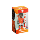 Minix Jeremie Frimpong collectible figurine in an orange Netherlands number 12 kit with white shorts and pink boots, boxed