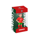 Minix João Neves Portugal figurine in a red number 15 shirt, green shorts and red socks, displayed in a branded box