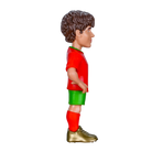 Minix João Neves Portugal figurine with curly brown hair, red shirt, green shorts, red socks and gold boots