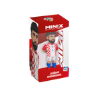 Minix Joško Gvardiol Croatia figurine with a bearded likeness in a red-and-white checkered kit, displayed in red packaging