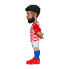 Minix Joško Gvardiol Croatia figurine in a red-and-white checkerboard jersey, white shorts and blue socks