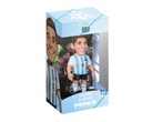 Minix Julián Álvarez figurine with a smiling sculpted face, Argentina’s blue-and-white striped number 9 kit, in a display box