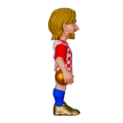 Minix Luka Modrić Croatia figurine with blond hair, red-and-white checkerboard shirt, blue shorts and gold boots