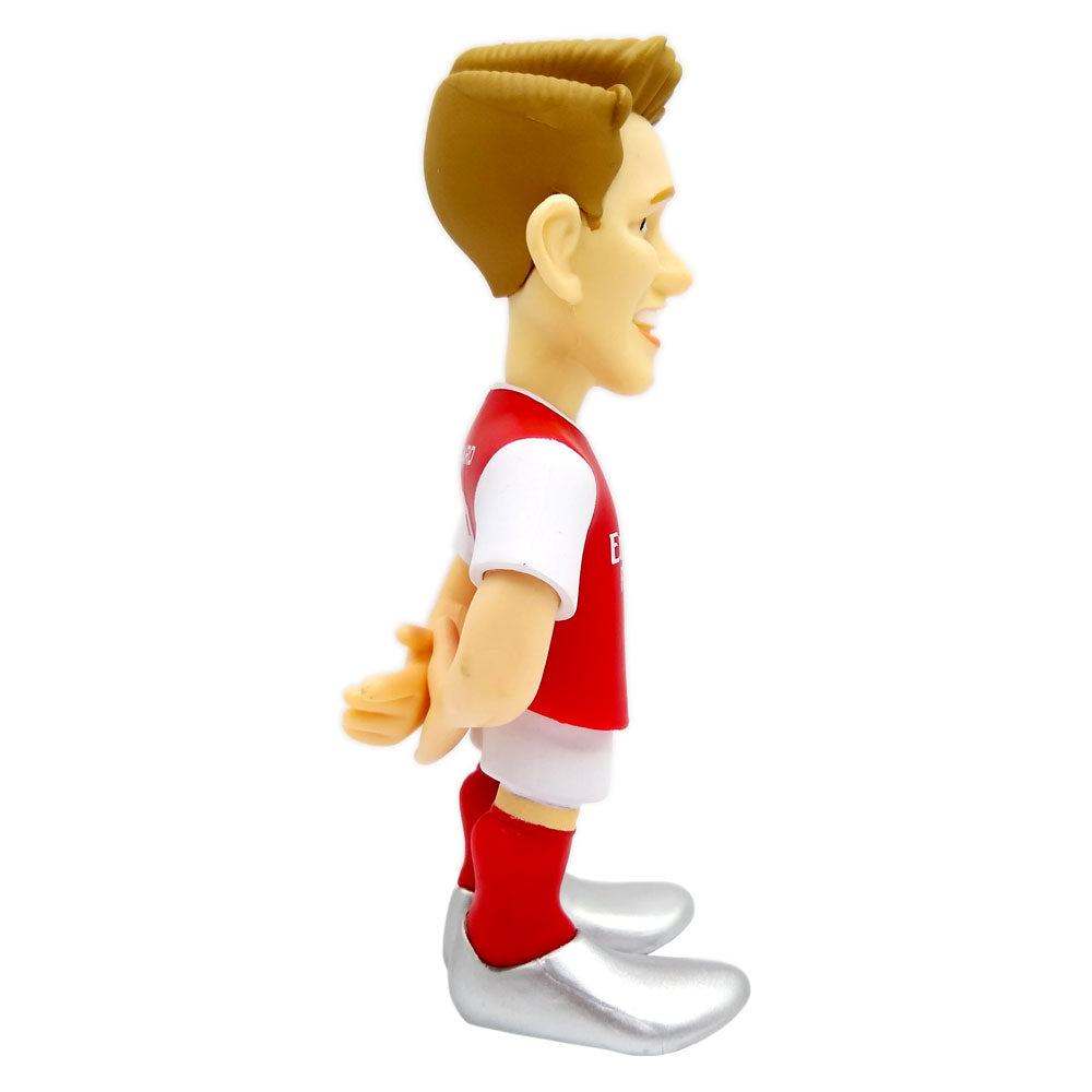 Minix Martin Ødegaard Arsenal collectible figurine with brown hair, red and white kit, red socks and silver boots
