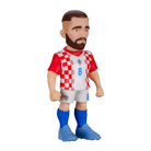 Minix Mateo Kovačić football figurine wearing Croatia’s red-and-white checkerboard shirt, white shorts and blue socks