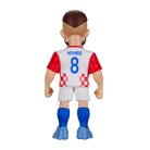 Minix Mateo Kovačić Croatia football figurine in a white and red checkered jersey, number 8, with blue socks