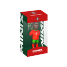 Minix Nuno Mendes figurine in a red Portugal jersey and green shorts, displayed in a red and green collectible box