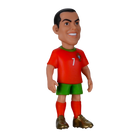 Minix Portugal 5-Pack collectible football figurine wearing a red number 7 shirt, green shorts and red socks