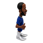 Minix Raheem Sterling Chelsea figurine in a blue shirt, white shorts and silver boots, giving a thumbs-up