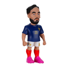 Minix Rayan Cherki football figurine in a navy France jersey, white shorts, red socks and bright pink boots