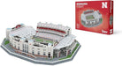 Completed Nebraska Memorial Stadium 3D puzzle displayed with retail box