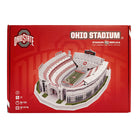 3D replica puzzle of Ohio State Ohio Stadium with scarlet and gray colors, 77 pieces, display-ready college football model