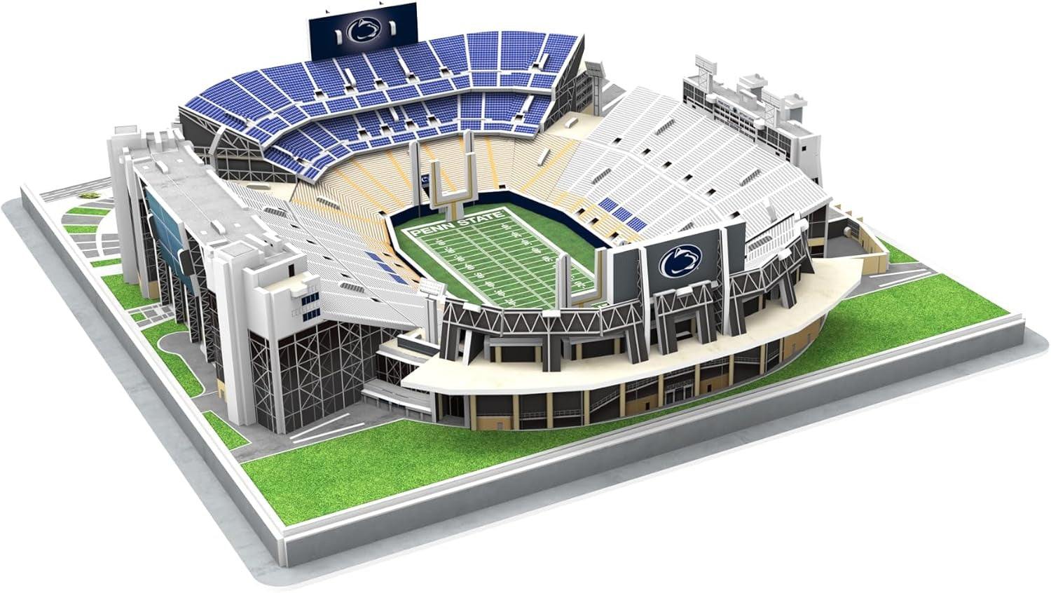 Penn State Nittany Lions Beaver Stadium 3D puzzle model with 134 pieces and detailed stadium features