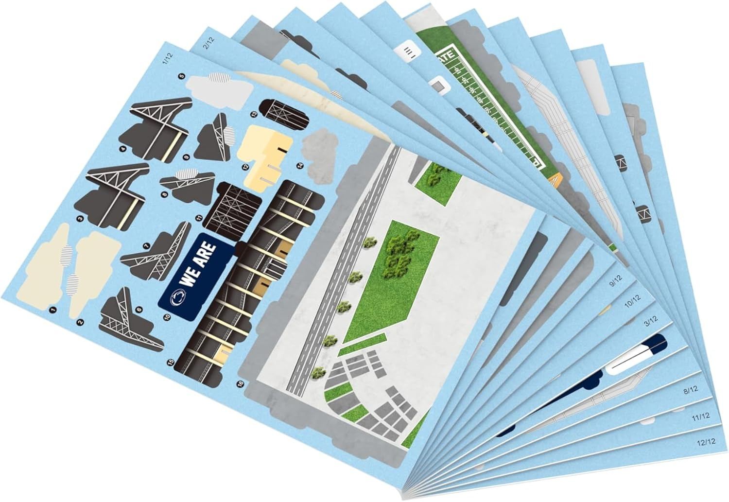 Penn State Nittany Lions Beaver Stadium 3D puzzle model with detailed stadium design and Nittany Lions branding