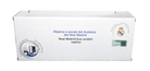 Real Madrid Mini Team Bus in a white hexagon-patterned display box with scaled replica text and club crest.