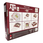 Texas A&M Kyle Field 3D replica puzzle showing detailed maroon stadium model
