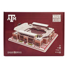 3D puzzle model of Texas A&M Kyle Field stadium with maroon details and signage
