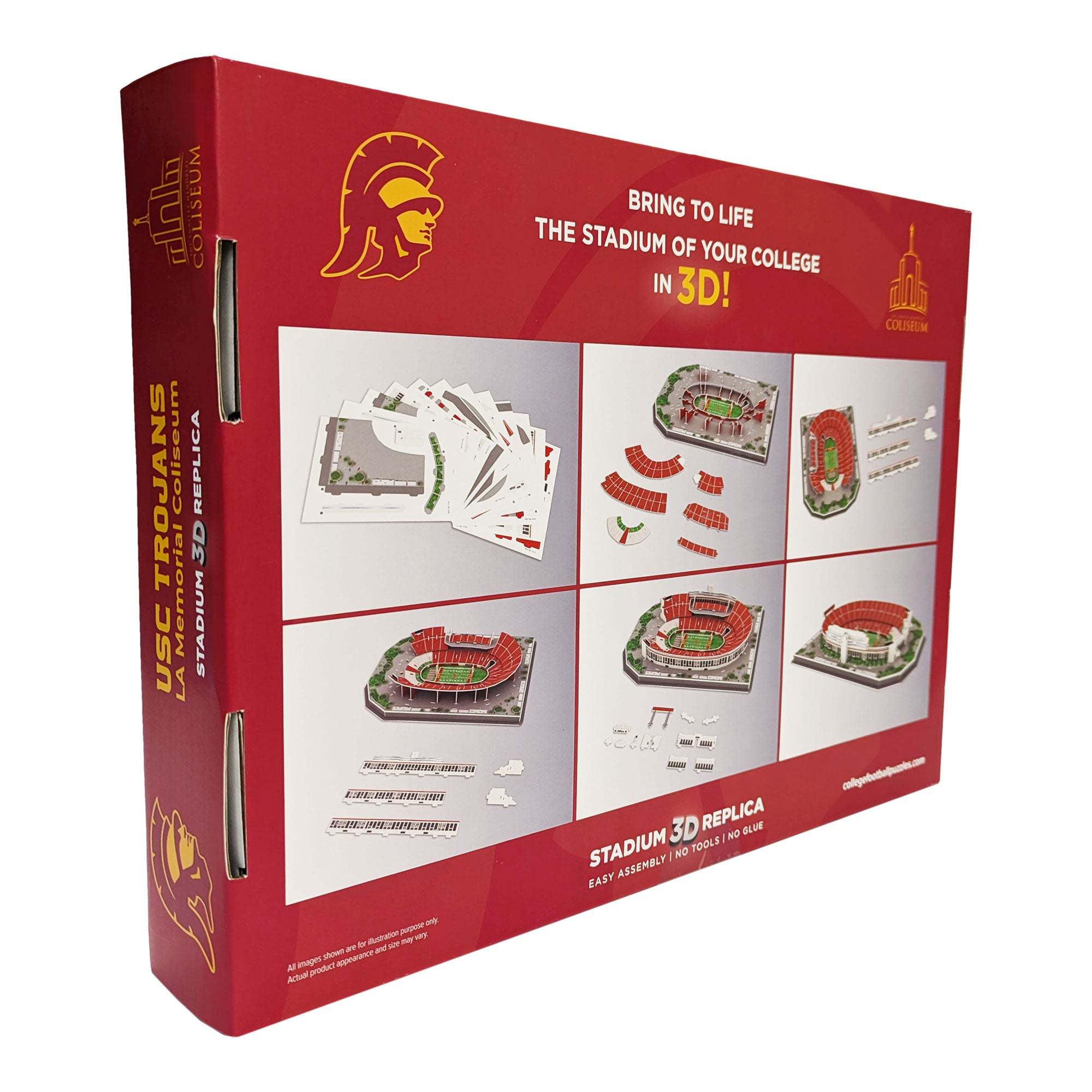 136-piece USC Trojans Los Angeles Memorial Coliseum 3D replica puzzle model