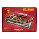 3D replica puzzle of USC Trojans Los Angeles Memorial Coliseum stadium in cardinal and gold colors