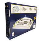 3D replica puzzle of West Virginia Milan Puskar Stadium with 120 pieces in Old Gold and Blue colors