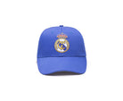 Blue baseball cap featuring an embroidered football club logo, Fan Ink Officially Licensed Adjustable Hat.